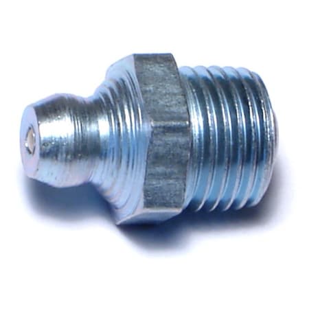 Midwest Fastener 10mm-1.0 x 12mm x 18mm Zinc Plated Steel Extra Fine Thread Straight Grease Fittings 6PK 67167